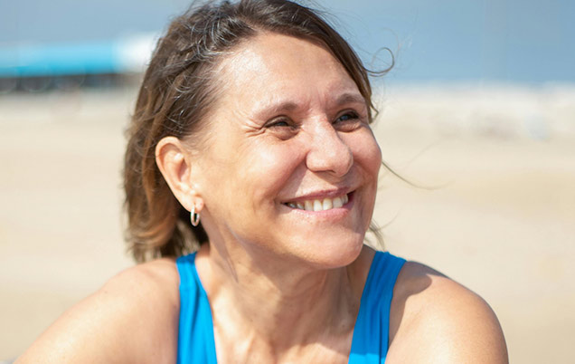 Woman on beach